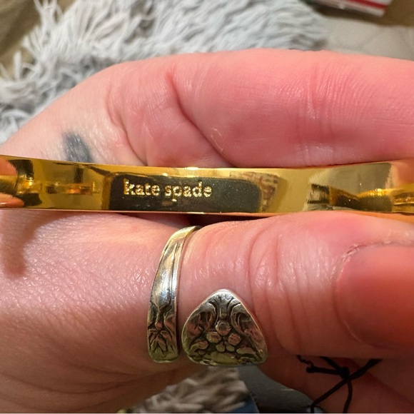 Kate Spade Gold and White Bangle NWT - Picture 12 of 13